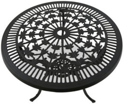 Centurion Supports Tabreez Black Garden And Patio Cast Aluminium Bistro Table - thumbnail 2