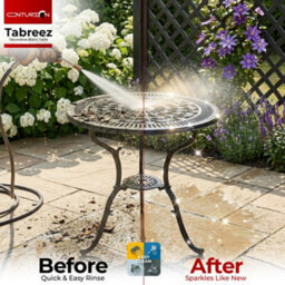 Centurion Supports Tabreez Black Garden And Patio Cast Aluminium Bistro Table - thumbnail 6