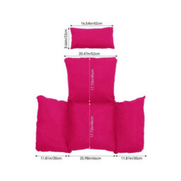 Egg-Shaped Hanging Chair Cushion Seat Garden Patio Swing Hammock Seat Chair Pad Pink - thumbnail 2