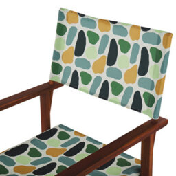 Beliani Set Of 2 Garden Chairs Cine Acacia Wood Multicolour - thumbnail 6