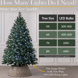 Christow Christmas Indoor/outdoor Battery Led String Lights Green Cable White - 600 - thumbnail 5