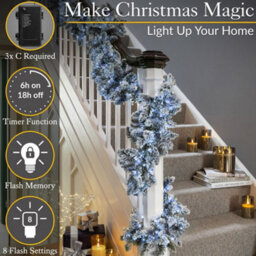 Christow Christmas Indoor/outdoor Battery Led String Lights Green Cable White - 600 - thumbnail 4