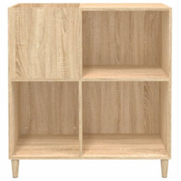 Berkfield Record Cabinet Sonoma Oak 84.5X38X89 Cm Engineered Wood - thumbnail 5