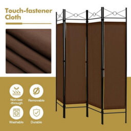 4 Panel Folding Freestanding Privacy Room Divider Partition - thumbnail 3