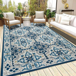 Ameha Printed Rug Modern Living Room Rugs Non Slip Extra Large Soft Comfortable Bedroom Indoor/outdoor Carpet( Luna, 200X290Cm) - thumbnail 1
