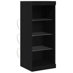 Berkfield Sideboard With Led Lights Black Oak 41X37X100 Cm - thumbnail 2