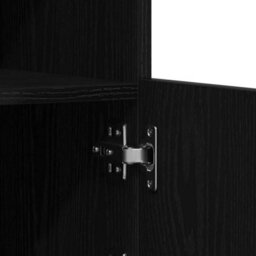 Berkfield Sideboard With Led Lights Black Oak 41X37X100 Cm - thumbnail 9