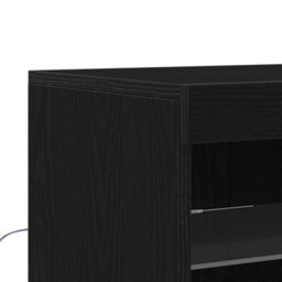 Berkfield Sideboard With Led Lights Black Oak 41X37X100 Cm - thumbnail 8