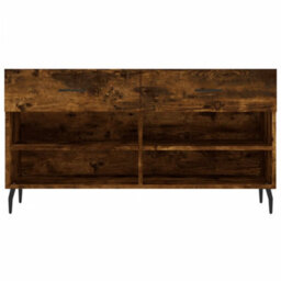 Berkfield Industrial Shoe Bench Smoked Oak 102X35X55 Cm Engineered Wood - thumbnail 6