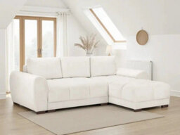 Darnall Azzuro Grey Universal Corner Sofa Bed In Grey, Mocha And Cream Colours - thumbnail 1