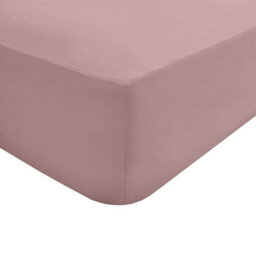 Gr8 Home Sleepdown Fitted Sheet Soft Pink Easy Care Polycotton Bed Linen Bedsheet Bedding Single - thumbnail 2