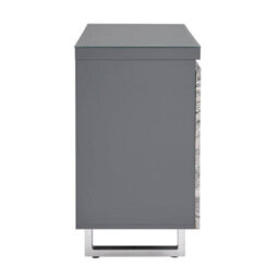 Furniture in Fashion Melange Sydney Small Sideboard With 1 Door 3 Drawer In Grey - thumbnail 7