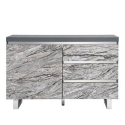 Furniture in Fashion Melange Sydney Small Sideboard With 1 Door 3 Drawer In Grey - thumbnail 6
