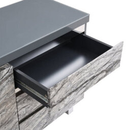 Furniture in Fashion Melange Sydney Small Sideboard With 1 Door 3 Drawer In Grey - thumbnail 9