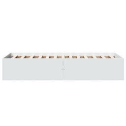 Berkfield Bed Frame Without Mattress White 75X190 Cm Small Single Engineered Wood - thumbnail 5