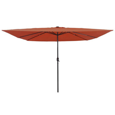Berkfield Garden Parasol Red, Black 295 X 295 X 245 Cm Polyester, Steel - image 1