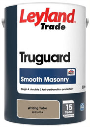 Leyland Trade Truguard Smooth Masonry Paint Writing Table (Ppg1077-4) 5L - thumbnail 2