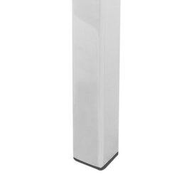 Beliani Console Table Calvert Tempered Glass Marble/ Silver - thumbnail 7