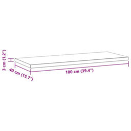 Berkfield Wall Shelves 2 Pcs 100X40X3 Cm Silver Stainless Steel - thumbnail 9