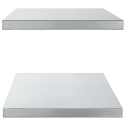 Berkfield Wall Shelves 2 Pcs 100X40X3 Cm Silver Stainless Steel - thumbnail 6
