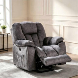 Btm Power Lift Recliner Chair With Massage, Heat & Vibration, Heavy Duty Electric Recliner With Anti-Skid Fabric