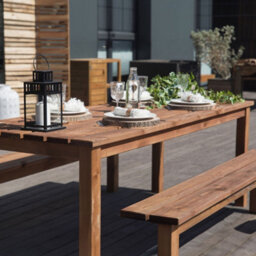 Cerland Banket Wooden Garden Dining Set 6 Seat - thumbnail 6