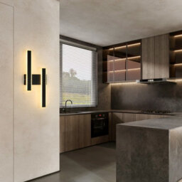 Pheashine Sleek Led Wall Lamp 32W 3000K Warm White Modern Black Acrylic 44X18Cm - thumbnail 7