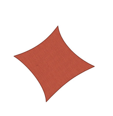 Red 3X3M Shade Sail Uv Resistant - image 1