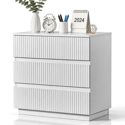 Modern 2 Drawer Chest Of Drawers Bedside Table Nightstand Bedroom Furniture - image 1