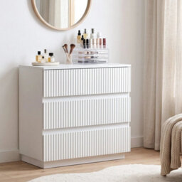 Modern 2 Drawer Chest Of Drawers Bedside Table Nightstand Bedroom Furniture - thumbnail 4