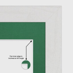 AK Frames 20X16 White Ash Modern Multi Photo Frame With Emerald Mount - Holds 9 Apertures (2X) 7X5, (7X) 6X4 Photos - thumbnail 7