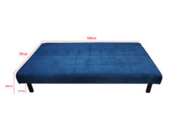 DS Living The Tivona 2 Seater Sofa Bed In Grey, Silver Or Navy - thumbnail 9