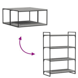 Berkfield Wall Shelves 4 Pcs Grey Sonoma 80X40X1.5 Cm Engineered Wood - thumbnail 7