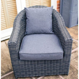 Cheshire 4 Seater Grey Rattan Weave Sofa Set - thumbnail 2