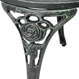 Berkfield Bistro Chairs 2 Pcs Cast Aluminium Green - thumbnail 5