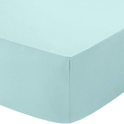 Homes & Linen Fitted Sheet 200 Thread Count 100% Egyptian Cotton 30 Cm Deep Pocket Bed Sheet