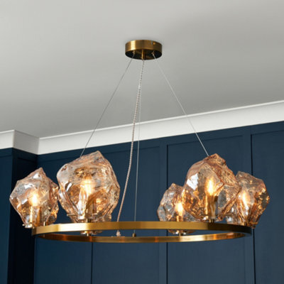 Litecraft Visconte Portici Brass 6 Light Celing Pendant - image 1