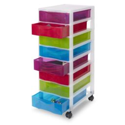Form Multicolour 43L 8 Drawer Tower Unit (W) 26Cm X (H) 68Cm - thumbnail 3