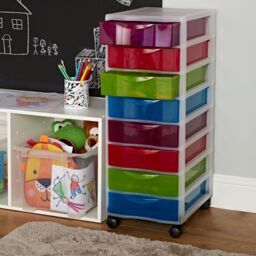 Form Multicolour 43L 8 Drawer Tower Unit (W) 26Cm X (H) 68Cm - thumbnail 5