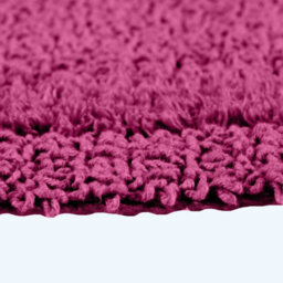 Homescapes Luxury Reversible Cotton Bath Mat Set - Raspberry - thumbnail 6