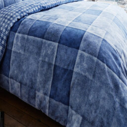 Gc Gaveno Cavailia Denimium Blue Duvet Cover Bedding Set Super King Size 3Pc With Reversible Printed Quilt Cover - thumbnail 3