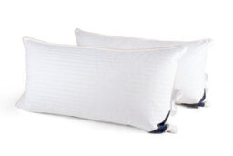 "Littens Super King Size 100% Hungarian Goose Down Pair Pillows 300Tc Cotton 50Cm X 90Cm (20"" X 35"")" - thumbnail 3