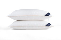 "Littens Super King Size 100% Hungarian Goose Down Pair Pillows 300Tc Cotton 50Cm X 90Cm (20"" X 35"")" - thumbnail 4