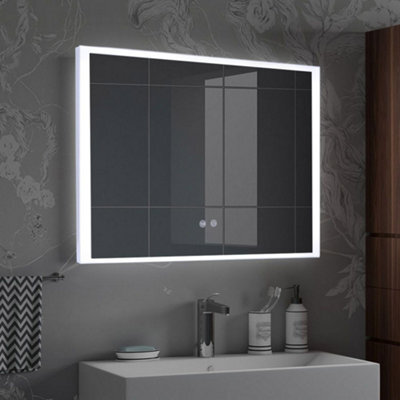 Darphe Bathroom Mirror With Frameless Anti-Fog Dimmable Led Wall Mirror, 80X60 Cm - image 1