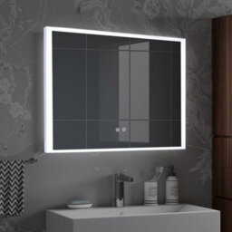 Darphe Bathroom Mirror With Frameless Anti-Fog Dimmable Led Wall Mirror, 80X60 Cm - thumbnail 1