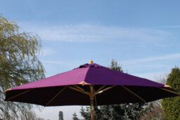 Garden Market Place The Garden Marketplace Premium 3M Hardwood Garden Parasol Umbrella Purple - thumbnail 2