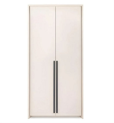 Arte Genua 2-Door Wardrobe In Sand Beige - Soft, Natural Elegance Meets Functionality - image 1