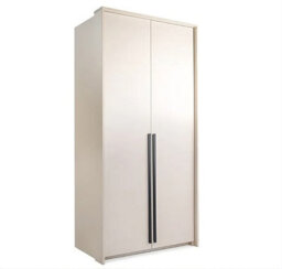 Arte Genua 2-Door Wardrobe In Sand Beige - Soft, Natural Elegance Meets Functionality - thumbnail 2
