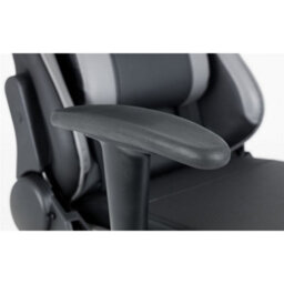 Ashfield Black And Grey Faux Leather Gaming Chair - thumbnail 3