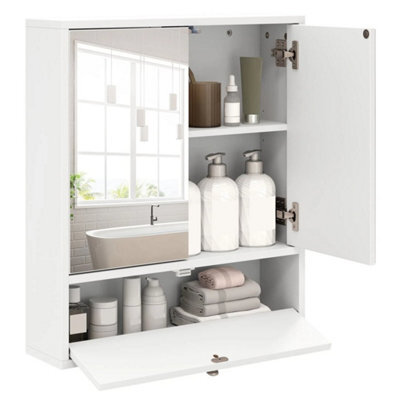 Double Door Storage Cabinet W/ 3-Level Adjustable Shelf - image 1
